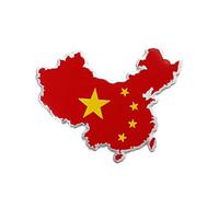Drapeau De Voiture Décoratif Sticker Drapeau Chine Décoration Décalcomanies pour Voitures Décor D'étoiles Décor Chinois Étiquette Auto 3D
