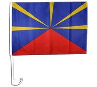 Drapeau de voiture France Réunion - 30 x 40 cm