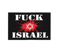 Drapeau de voiture « Fuck Israel » 12x18, drapeaux palestiniens anti-Israël gratuits pour voiture, bannières double face, décoration, sans mât