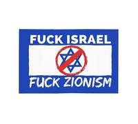 Drapeau de voiture « Fuck Israël » 12x18, drapeaux palestiniens gratuits pour voiture, bannières double face, panneaux décoratifs, sans mât