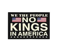 Drapeau de voiture « No Kings in America » 30,5 x 45,7 cm, « We The People », bannière, décoration recto verso, sans mât