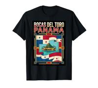 Drapeau de Voyage Bocas Del Toro Panama Tropical Island T-Shirt