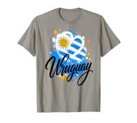 Drapeau de Voyage en Forme de cœur avec Inscription « I Love Uruguay » T-Shirt