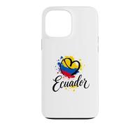 Drapeau de Voyage « I Love Equateur » Motif touriste Coque pour iPhone 13 Pro Max