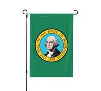 Drapeau de Washington double face, décoration saisonnière pour cour avant porche
