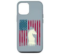 Drapeau d'échecs USA Grand maître Mat Roi Stratégie Coque pour iPhone 12/12 Pro