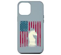 Drapeau d'échecs USA Grand maître Mat Roi Stratégie Coque pour iPhone 12 Pro Max