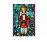 Drapeau Déco Soldat Casse-Noisette Flocons de Neige Noël | Tissu en polyester très résistant pour jardin, cour, pelouse, porche, terrasse