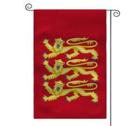 Drapeau Décoratif Armoiries Médiévales Du Royaume D'Angleterre Imperméable Décoration De Drapeau Double Face Bannière Pour Vacances Balcon Ferme 12X18 Inch