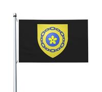 Drapeau Décoratif Blason Ville Ca Hamilton (Ontario) Double Face Bannière De Cour Suspendre Drapeau De La Fierté Pour Patio Porche Balcon 3X5 Ft