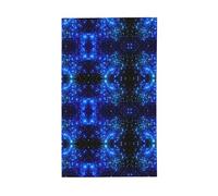 Drapeau décoratif bleu brillant imprimé étoiles pour toutes les saisons - Motif simple face - Intérieur ou extérieur