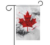 Drapeau Décoratif Canada Avec Le Tabagisme Suspendre Drapeaux De Jardin Uv Fade Résistant Bannière De Cour Pour Porche Ferme Patio 12X18 Inch
