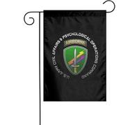 Drapeau Décoratif Commandement Des Affaires Civiles Et Des Opérations Psychologiques De L'Armée Imperméable Drapeau De Bienvenue Suspendre Bannière Pour Pelouse Porche Maison 12X18 Inch