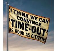 Drapeau décoratif de bar sportif « I Think We Can Convince » « Time-Out » As Good As Good As Good As Citizens pour dortoirs, décorations de cour arrière (30 x 45 cm)