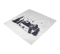 Drapeau Décoratif de Camping Noir en Tissu Oxford, Suspendu | Fête de Camping et Site, Impression Nette et Naturelle, Finition Soignée, Texture Agréable