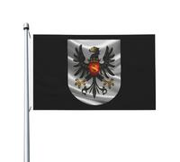 Drapeau Décoratif De Jardin Blason De La Prusse Ducale Ou De La Prusse-Orientale Imperméable Bannière De Cour Amusant Drapeaux De Jardin Pour D'Intérieur Vacances Intérieur 3X5 Ft