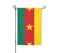 Drapeau décoratif de jardin Cameroun 30,5 x 45,7 cm, anti-plis et anti-décoloration, convient pour jardin, jardin, pelouse, balcon