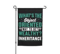 Drapeau Décoratif De Jardin Comment S'Enrichir Grâce À La Programmation Orientée Objet ? Suspendre Drapeau De Bienvenue Durable Bannière De Cour Pour Patio Porche Bureaux 12X18 Inch