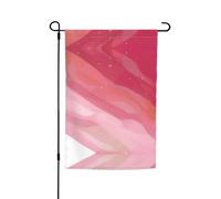 Drapeau décoratif de jardin de style dégradé rose 30,5 x 45,7 cm, anti-plis et anti-décoloration, convient pour jardin, jardin, pelouse, balcon