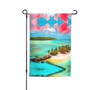Drapeau décoratif de jardin des Caraïbes 30,5 x 45,7 cm, 100 % fibre de polyester, tissu épais, universel pour toutes les saisons