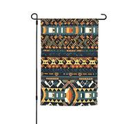 Drapeau décoratif de jardin imprimé à texture tribale africaine 30,5 x 45,7 cm - Drapeau de cour pour terrasse, balcon, jardin, pelouse