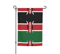 Drapeau décoratif de jardin Kenya 30,5 x 45,7 cm, anti-plis et anti-décoloration, convient pour jardin, jardin, pelouse, balcon