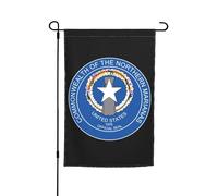 Drapeau Décoratif De Jardin Sea Dog Les Îles Mariannes Du Nord Amusant Drapeaux De Cour Double Face Bannière De Cour Pour Bureaux Intérieur Vacances 12X18 Inch