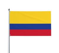 Drapeau décoratif de la Colombie sur un seul côté de 0,9 x 1,5 m à suspendre dans la pelouse extérieure et intérieure balcons