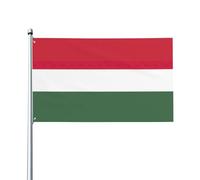 Drapeau décoratif de la Hongrie sur un seul côté de 0,9 x 1,5 m à suspendre dans la pelouse extérieure et intérieure balcons