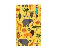 Drapeau décoratif d'extérieur imprimé éléphant africain pour jardin, terrasse, boîte aux lettres, porche, véranda
