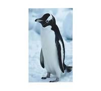 Drapeau décoratif d'extérieur imprimé pingouin pour toutes les saisons, motif simple face, cour, porche, terrasse