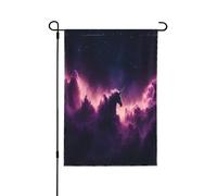 Drapeau décoratif double face Anges dans la nuit polaire - Bannière de jardin, parfaite pour la décoration extérieure et intérieure, disponible en deux tailles