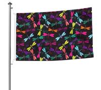 Drapeau décoratif double face avec œillets - 1,5 x 2,4 m - Pour terrasse, porche, événement de groupe.