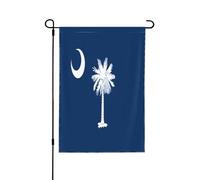 Drapeau décoratif double face de la Caroline du Sud - Bannière de jardin, parfaite pour la décoration extérieure et intérieure, disponible en deux tailles