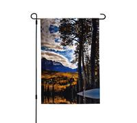 Drapeau décoratif double face de la gamme Rocky Mountain 71 x 102 cm, bannière d'extérieur toutes saisons pour porche, terrasse, jardin