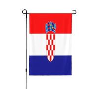 Drapeau décoratif double face de la République de Croatie - Bannière de jardin, parfaite pour la décoration extérieure et intérieure, disponible en deux tailles