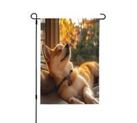 Drapeau décoratif double face « The Puppy in the dream » - Bannière de jardin, parfaite pour la décoration extérieure et intérieure, disponible en deux tailles