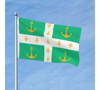 Drapeau Décoratif Drapeau Rochefort Double Face Bannière De Cour Uv Fade Résistant Drapeaux Décoratif Pour Bureaux Extérieure Porche 3X5 Ft