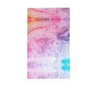 Drapeau décoratif en marbre coloré rose bleu violet imprimé extérieur toutes saisons motif simple face cour, porche, terrasse