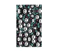 Drapeau décoratif en polyester avec visage mignon de panda, 0,9 x 1,5 m, bannière verticale en polyester
