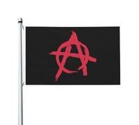 Drapeau décoratif extérieur 3x5 pieds « Symbole de l'anarchie »