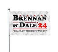 Drapeau décoratif extérieur Brennan And Dale 2024 Election Premium 3x5 pieds - Couleurs vives, coupe-vent et résistant à l'eau - Idéal pour le jardin et les événements