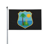 Drapeau décoratif extérieur de la Fédération de cricket des Antilles (90 x 150 cm)