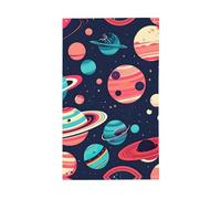 Drapeau décoratif extérieur imprimé planètes spatiales pour intérieur cour saisons décorations de vacances