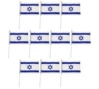 Drapeau Décoratif Extérieur Israël 10 Pièces Polyester