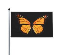 Drapeau décoratif extérieur Papillon Monarque 3x5FT