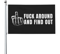 Drapeau Décoratif Fais Des Bêtises Et Découvre. Amusant Bannière De Cour Imperméable Drapeau Jardin Pour Extérieure Patio Vacances 3X5 Ft