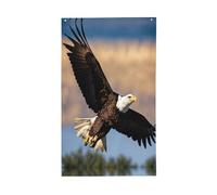 Drapeau décoratif imprimé aigle volant pour toutes les saisons - Motif simple face - Pour intérieur et extérieur