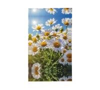 Drapeau décoratif imprimé marguerite blanche sauvage toutes saisons motif imprimé sur un seul côté intérieur extérieur affichage clair