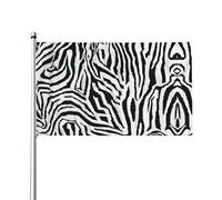 Drapeau décoratif imprimé zèbre pour extérieur, utilisé pour les patios, jardins, maisons et terrasses